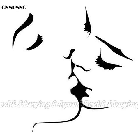 Onnpnnq Love Sexy Kiss Quote Wall Sticker Bedroom Decals Art Mural Home