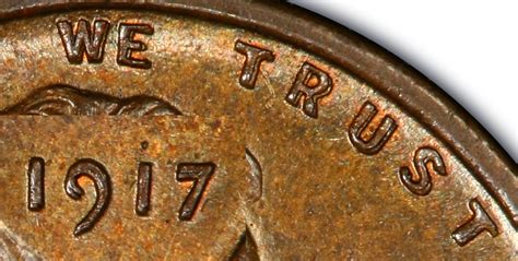 1917 1c Doubled Die Obverse Rd Regular Strike Lincoln Cent Wheat