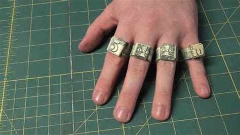Easiest Way To Make Origami Dollar Rings Ones Fives And Tens Money