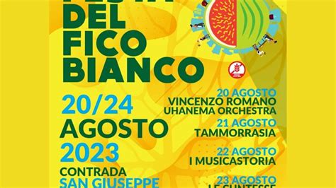 Festa Del Fico Bianco Del Cilento La Pro Loco Giungano Presenta Il