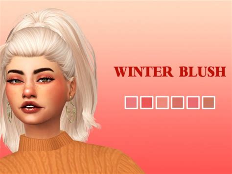 The Sims Resource Winter Blush By Cosmiccc Sims 4 Downloads