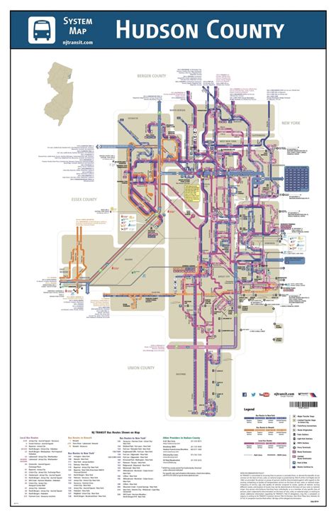 Transit Maps Submission Official Map Map Of Nj Transit Bus Services