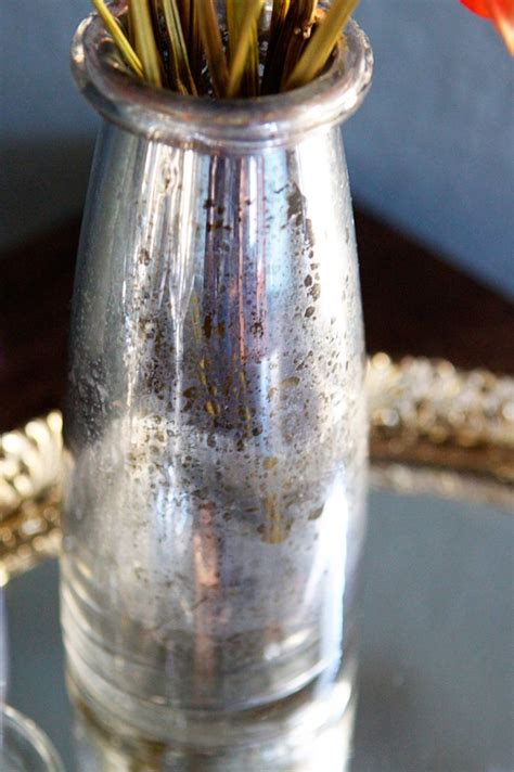 Rustic and mercury glass~ spray with looking glass paint, then antiquing glaze. DIY Mercury Glass | Looking glass spray paint, Mercury ...
