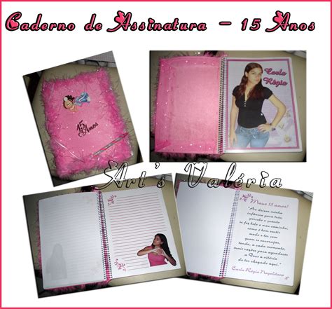 Caderno De Assinatura Para 15 Anos