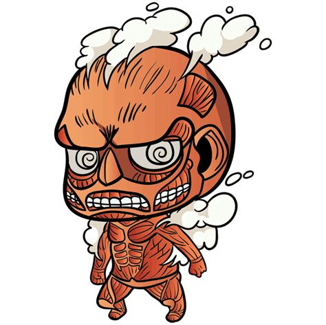 How To Draw Colossal Titan Chibi Anime Drawing Attack On Titan