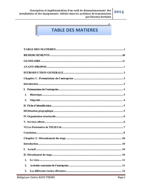 Rapport Stage Gsm Informatique