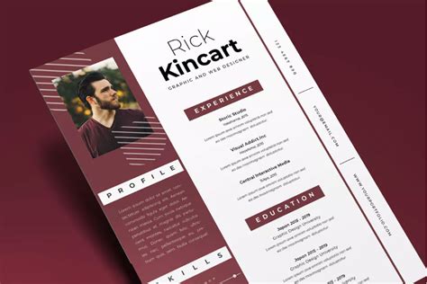 30 Attractive Eye Catching Resume Cv Templates With Stylish