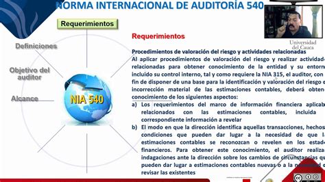 Norma Internacional De Auditoría Nia 540 Auditoría De Estimaciones