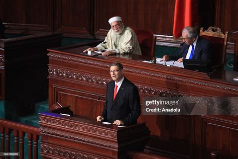 prime minister of tunisia habib essid delivers a speech during news photo getty images
