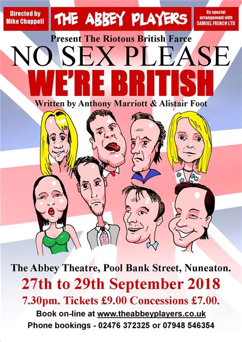 Abbey Players Present No Sex Please We Re British By Anthony Marriott And Alistair Foot At