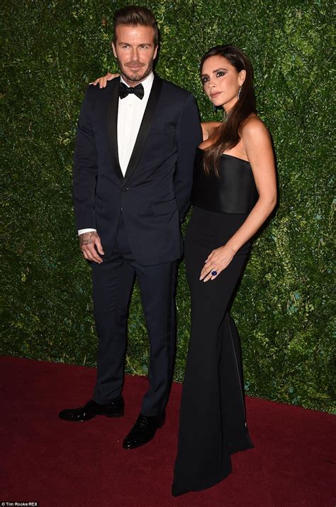 David Beckham Holds Wife Victorias Hand At The Evening Standard Awards