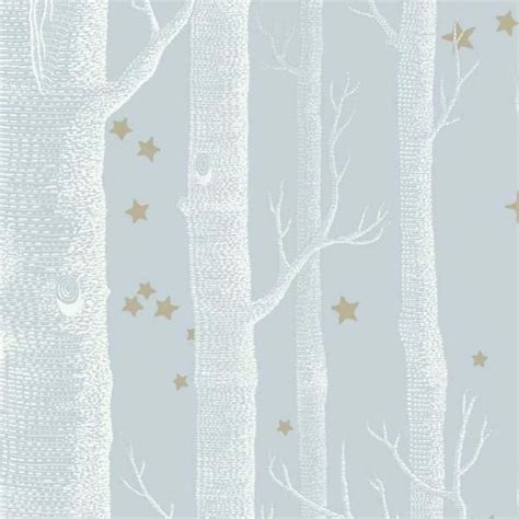 Cole And Son Light Blue Woods And Stars Wallpaper Roll Cole And Son Woods