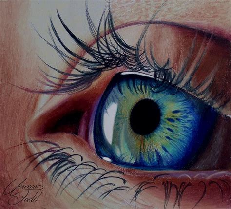 Eye Colored Pencils By F A D I L On DeviantART Colored Pencil Portrait Prismacolor Art