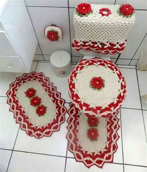Diagonal striped crochet bathroom set pattern. Bath Crochet Patterns Part 4 - Beautiful Crochet Patterns ...