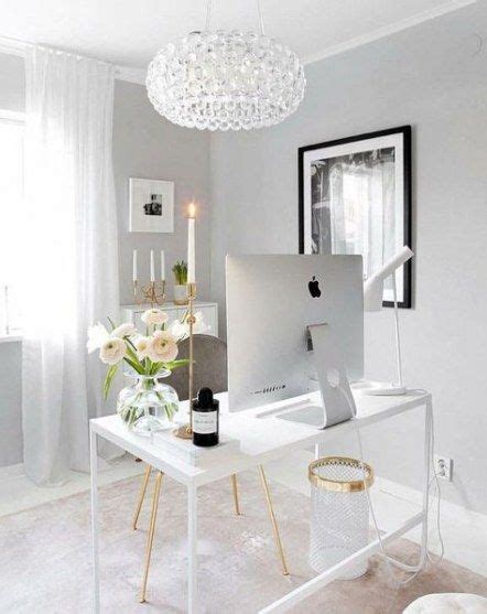 Home Office Chic White Gold 44 Ideas Modern Office Decor Home Office