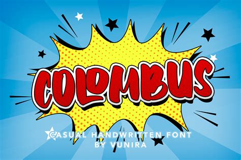 Colombus Font By Vunira · Creative Fabrica