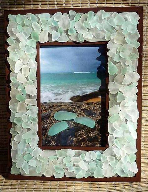 Fancy Diy Home Decor Ideas With Colored Glass And Sea Glass 35 Sea Glass Crafts Seashell