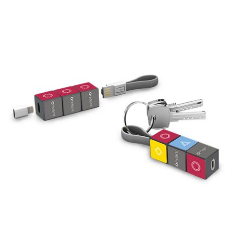 Rubik Data And Charging Cable Key Chain Teemway Ts