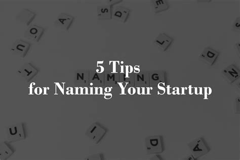 5 Tips For Naming Your Startups Wimgo