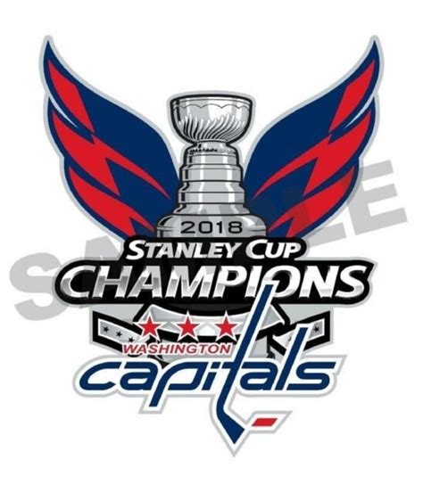 Washington Capitals 2018 Stanley Cup Champions Sticker Hockey Die Cut