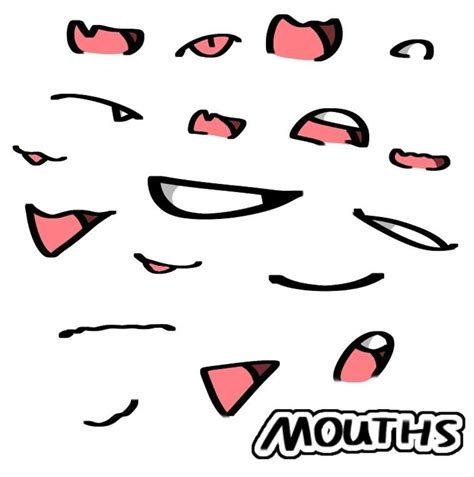 Mouth Chibi Base Anime Lips Drawing Examples Janerisebi