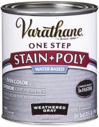 The decking stain sample boards i saw also looked obviously, well, stained, rather than natural. Varathane® One Step Stain + Poly Weathered Gray Water ...