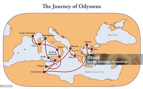 The Journey Of Odysseus Stock Illustration Download Image Now