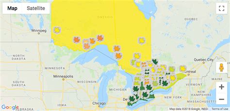 This Fall Foliage Map Shows When And Where The Leaves Will Peak Near