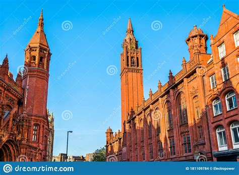 Methodist Central Hall And Victoria Law Courts In Birmingham England