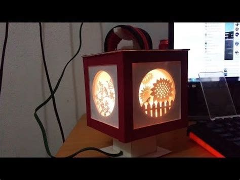 !To make for sure! DIY How to make 3d kirigami lamp - YouTube