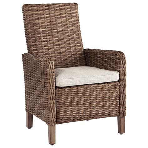 The comfortably scaled arm chairs are sleek and incredibly. Signature Design by Ashley Beachcroft Wicker Arm Chair ...