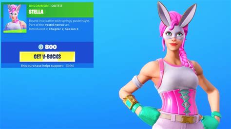New Pink Bunny Skin Item Shop Fortnite Battle Royale Youtube