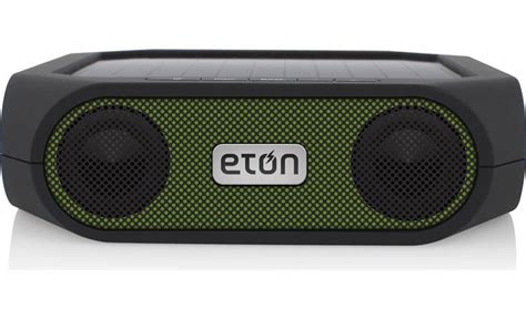 Etón Rugged Rukus Green Solar Powered Portable Bluetooth Speaker