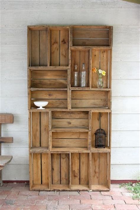 Don't forget your local vintage. 29 Ways To Be Sustainable by Decorating With Wooden Crates