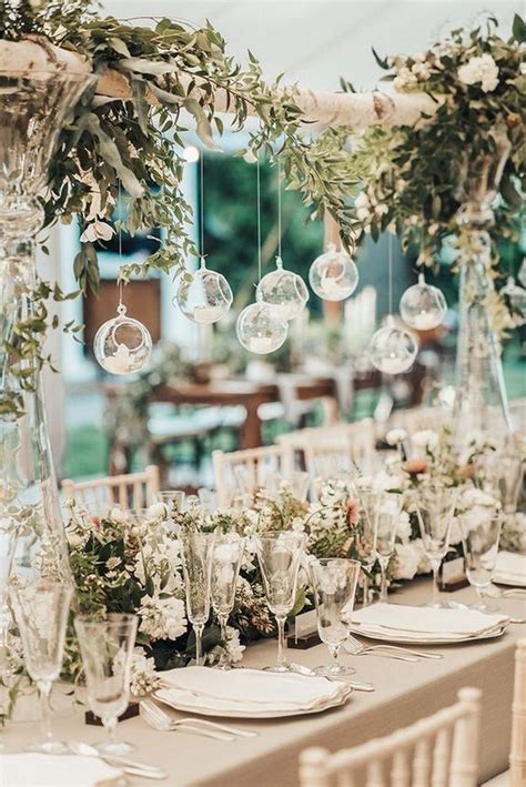 Elegant Wedding Reception Ideas With Hanging Candles Emmalovesweddings