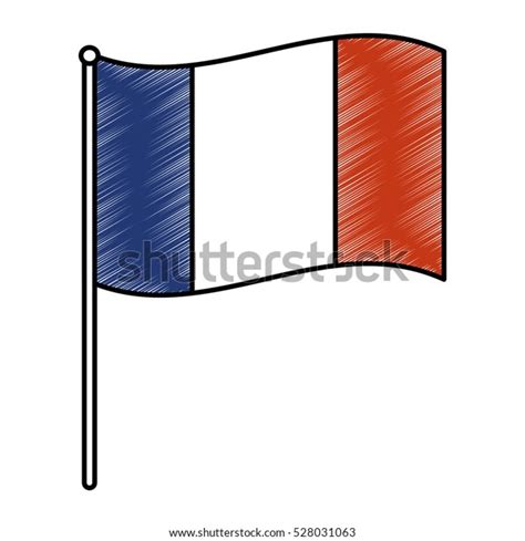 France Doodle Flag Stock Vector Royalty Free 528031063 Shutterstock