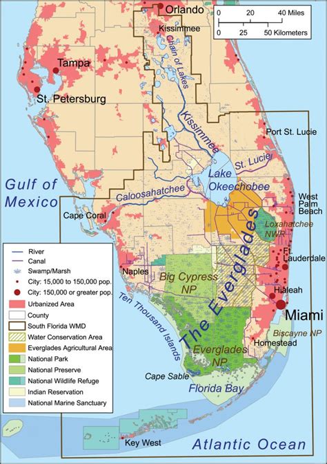 Florida Bay Wikipedia Alligators In Florida Map Printable Maps