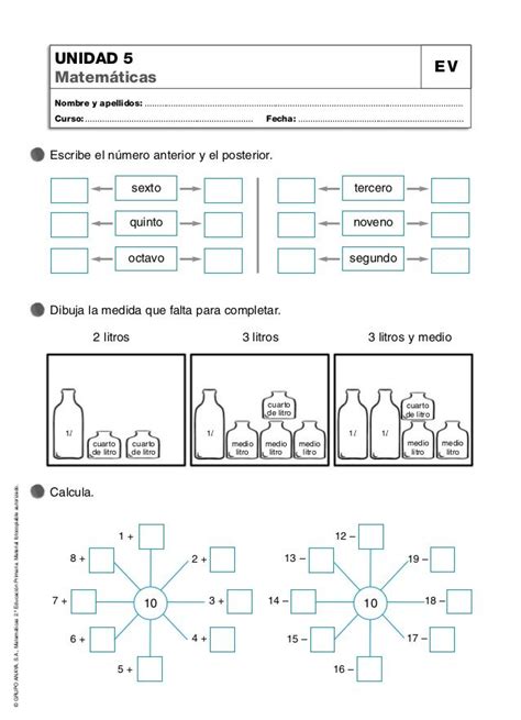 2º Primaria Matematicas Montessori Worksheets Floor Plans Diagram