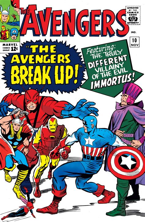 The Avengers 10 The Avengers Break Up November 1964 Old Comic Books Vintage Comic