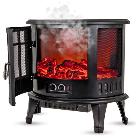 Electric Fireplace Log Burning Flame Effect Stove Fire Heater Thermal