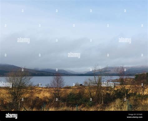 Scottish Hills And Loch At The Freshwater Reservoir Clatteringshaws