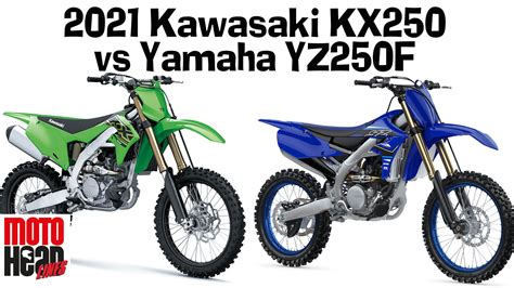 I've been riding dirt bikes for 50 years. Moto HeadLINES: 2021 Kawasaki KX250 vs Yamaha YZ250F ...