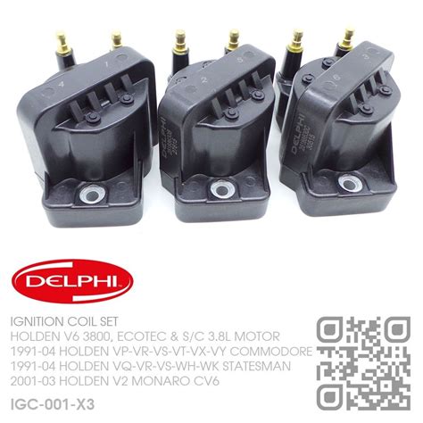 Delphi Genuine Ignition Coils V6 Ecotec 38l Holden Vs Vt Vx Vy