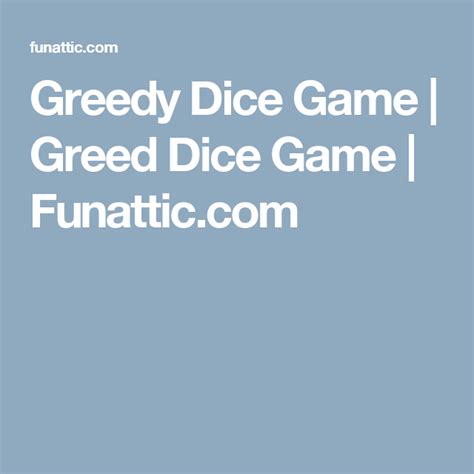 # refill if there are more than 3 num. Greedy Dice Game - Fun-Attic | Dice games, Games, Greedy