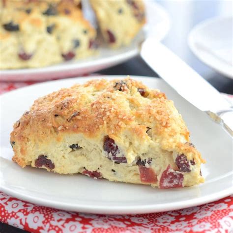 A Twist On The Traditional Fruit Scone Recipe Jam Packed Full Of Dried Cranberries Blueberries