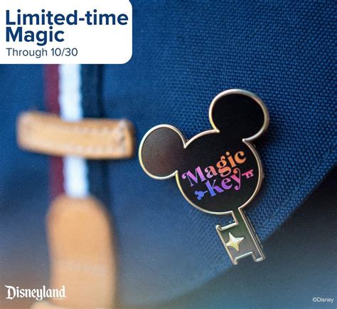 photos limited time disneyland magic key holder commemorative pin revealed wdw news today