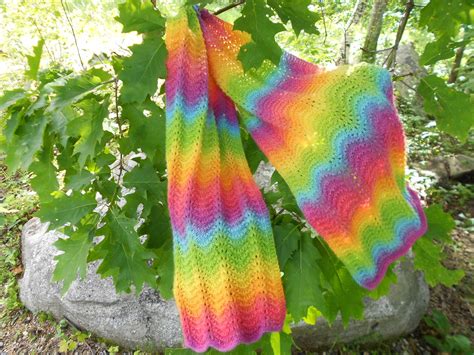 Merry Melody Designs Free Rainbow Ripple Scarf Pattern Links