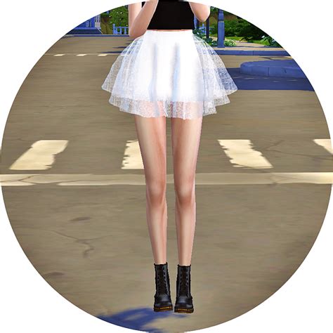 Voluminous Ballerina Mini Skirt V1solid Color풍성한 발레리나 미니 스커트 단색 버전