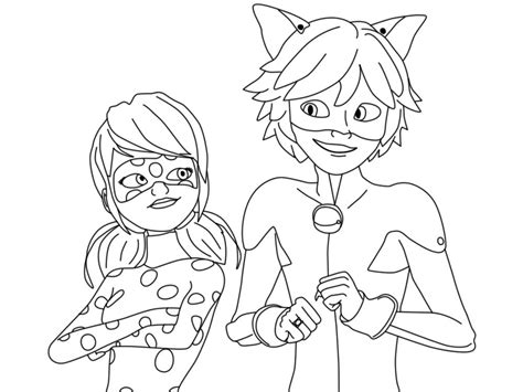 Dibujos de sailoor moon para colorear e imprimir. dibujos-para-colorear-de-ladybug-y-cat-noir - Dibujos Animados