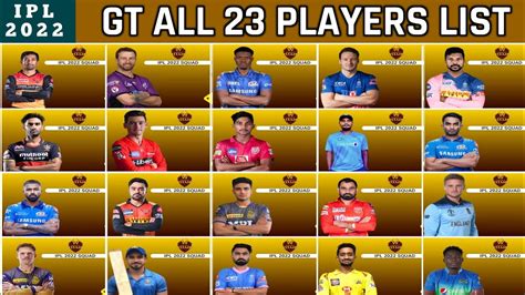 Gujarat Titans All Players List Gujarat Titans Squad After Auction